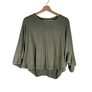 Aerie Army Green Oversized Tee Small
